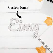 1 pieza Placa decorativa de acrílico con nombre personalizado en rosa/dorado/plateado/azul, perfecta para bodas, cumpleaños, aniversarios, Día de la Madre, decoración de habitaciones, decoración del hogar, decoración de dormitorios, decoración para Navidad, Acción de Gracias, Halloween, fiestas de graduación y celebraciones - Multicolor - Ver 6