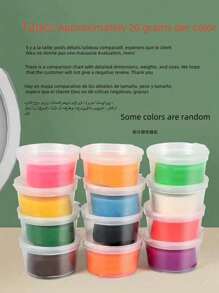 Set di 39/24/12/6 pezzi di pasta modellabile creativa e divertente, argilla polimerica, fai da te, materiale sicuro, adatto come regalo per vacanze e compleanni, ideale come regalo per la stagione scolastica, (alcuni colori sono casuali, si prega di sigillare e conservare) giocattolo per bambini e bambine