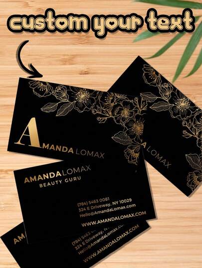 200/500/1000 Customized Business Cards, Size: 9x5.4 Cm/3.5x2.1 In, Customizable With Logo, Images, Text And Other Information, Suitable For Business Cards, Thank You Cards, Invitations, Company Profiles, Product Promotions, Back To School, School Supplies And More