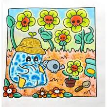 [Healing & Stress Relief] "Spooky Summer" 48-Page Coloring Book - Cute Pixies' Summer Time For You To Color, Beginner-Friendly Tracing & Doodle Art For Stress Relief, Thick & Opaque, Safe & , Back To School Gift (Recommended For Use With A Painting Pad)