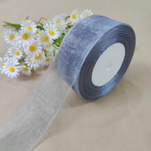 1 Roll 4cm Wide 45m Length Luxury Tulle Ribbon Bowknot Organza Fabric Flowers Gift Wrapping Sewing Accessories, For Birthday Party, Bridal Wedding, Holiday Gift, Rainbow Sheer Organza Ribbon, Width 1.57 Inch, Length 45m, Multi-Color, Suitable For DIY Rose, Fresh Flower Gifts Packaging, Wedding Party Bows, Applicable For Bouquets, Hair Accessories, Christmas And Easter Party Decoration, Valentine's Day Gift Wrapping, Bohemian Style, Wedding Ceremony Venue Decor, Bridal Shower