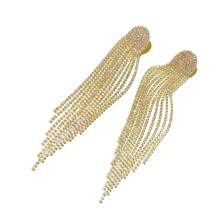 Par de pendientes con colgantes de cristal, elegantes y sensuales, para uso en discoteca, para mujeres