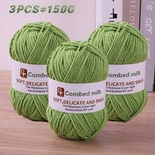 Boules de fil de 150g pour le DIY, le tricot, le crochet, la fabrication d'accessoires d'automne/hiver comme les écharpes, les chapeaux, les pulls, les chaussures, les vêtements et les artisanats faits main. 1 à 3 boules par 150g