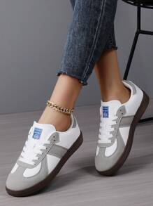 Neue Damen Lässig Sport Schuhe Farbblock Große Größen 36-45 Sneaker, Damen Lässig Sport Schuhe, Frühling Sommer Neuer Stil Mode vielseitige leichte atmungsaktive Schuhe, Schüler Rückkehr zur Schule Schuhe