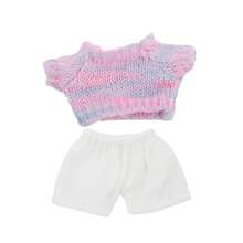 17厘米毛绒娃娃套装，多色，可爱服饰配件（不含娃娃）
