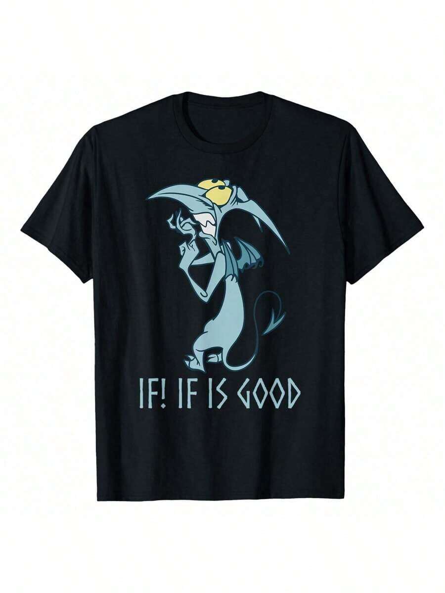 Comfortable Edition Men'z Cotton T-Zhirt-Soft, Breathable And Loose, Suitable For All Seasons-Premium, Regular And Halloween Funny CatVintag High Quality Cotton Natural And Breathable Cartoon Printed T-Zhirt  Hip-Hop Style T-Shirt-10205-TMZCN TRADING LIMITED - Black - View 1