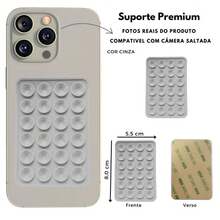 2/3 Units Kit Premium Suction Cup Adhesive Cell Phone Holder - Black - View 5