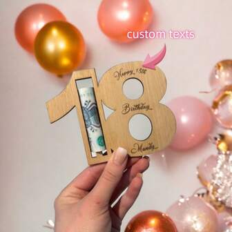 1pc,11-18th Birthday Gifts Girls Money Holder Wallet Milestone Special Age