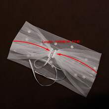 1 pieza Chal de novia con hombros descubiertos, lazo y perlas falsas, accesorio de boda para cubrir los brazos - Multicolor - Ver 5