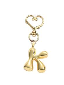 Colgante de letras del alfabeto en forma de burbuja lindas charms - Colgante de cristal de la suerte, letras de amor con cierre dorado de A a Z, colgante de aleación brillante para bolso y mochila - Regalo perfecto para cumpleaños y ocasiones especiales, llavero anillo colgante para bolso mochila coche, accesorios de billetera y bolso para mujeres y niñas - Dorado - Ver 27