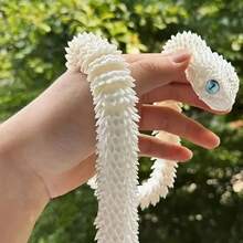 3D Printed Luminous Snake, Halloween, Christmas Gift New Viper Full Body Joint Movable Simulation Animal Model Gift, 3d Printed Fidget, Animal Toys