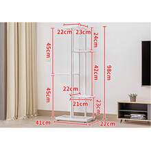 5 Etagen Blumenständer 108cm Hoch Pflanzenständer Metall Innen Außen, Blumentopf Ständer Mehrstöckig Blumenregal Pflanzentreppe Eckregal Stehend für Wohnzimmer Garten Balkon Deko, Dunkelgrau