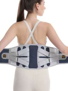 Waist Brace With Wide Compression, Fly-Knit Strap & Cooling Material For All-Day Comfort