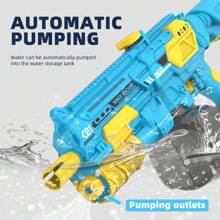 Pistola ad acqua elettrica Byson ricaricabile per bambini, adolescenti e adulti, con assorbimento dell'acqua elettrico ad alta potenza e gittata lunga, ideale per piscina e divertimento all'aperto in estate