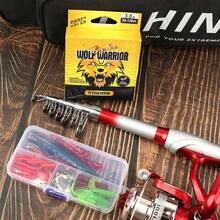 Fishing Rod With Striking Red & Silver Design, Paired With Matching Metal Fishing Reel. Rod Length Options: 1.8m/2.4m/3m/3.6m. Complete Fishing Set Suitable For Outdoor Travel And Fishing, Also A Great Gift Choice - Silver - View 6