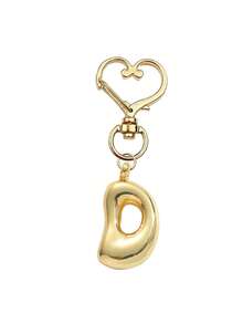 Colgante de letras del alfabeto en forma de burbuja lindas charms - Colgante de cristal de la suerte, letras de amor con cierre dorado de A a Z, colgante de aleación brillante para bolso y mochila - Regalo perfecto para cumpleaños y ocasiones especiales, llavero anillo colgante para bolso mochila coche, accesorios de billetera y bolso para mujeres y niñas - Dorado - Ver 26
