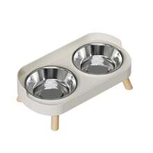 Nouvelles doubles bols d'alimentation et de boisson pour chats, table à manger mignonne pour animaux de compagnie, bols disponibles en plusieurs couleurs et styles, bol pour animaux de compagnie universel - Multicolore - Voir 20