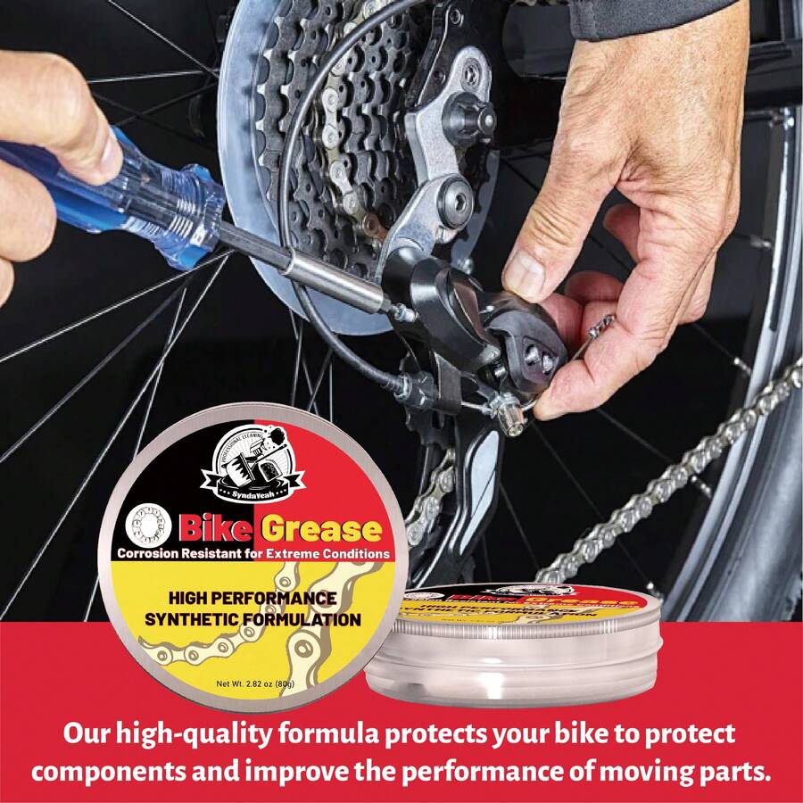 Cera para mantenimiento de bicicletas - Protección contra la oxidación y lubricación suave para cadenas y cuadros - Amarillo - Ver 1