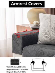 1pc Stretch Sofa Seat Cushion Cover, All Season Non-Slip Waterproof Sofa Slipcover, Full Coverage Sofa Protector, Dust-Proof And Washable, Fits L-Shaped And 1/2/3/4 Seater Sofas, Plush Warm And Thick - Dark Grey - View 20