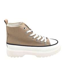 Women's Casual Canvas Shoes, Practical Multi-Function - Khaki - View 3