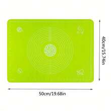 1 件装硅胶揉面垫面团垫烘焙工具擀面垫烘焙用 - 綠色 - 查看 6