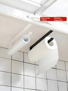 Black and White Random Color Flat Iron Paper Towel Holder