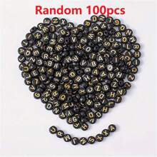 100pcs/Pack 7mm Multi-Color Heart Shaped Acrylic Beads For DIY Jewelry Making, Cute Acrylic Bead Set For Bracelets And Necklaces, Craft Supplies Without Power Required