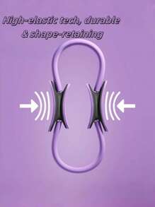 1 pièce Anneau de Pilates, Anneau de cercle magique de Pilates, Ensemble de bandes de résistance, Équipement de Pilates à domicile pour femmes (Les rayures et les fissures causées par la livraison express sont des phénomènes normaux et n'affectent pas l'utilisation.)