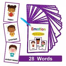 12 Themes Montessori Children's English Word Learning Flashcards, Early English Word Learning Supplies, Home School Classroom English Learning Assistance Tools, Classroom English Learning Supplies - Multicolor - View 19