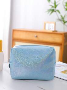 1pc Elegant Star Velvet Octagon Makeup Bag, Portable Handheld Cosmetic Bag, Large Capacity Makeup Organizer Pouch, Gold Star Sparkling Glam Ladies Clutch, Included In Link Is Makeup Bag Set