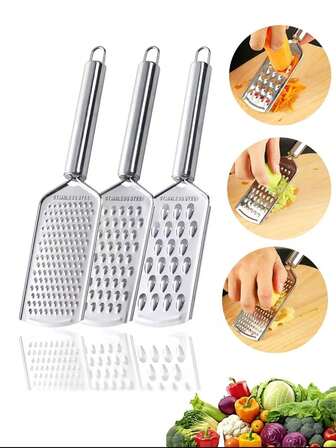 1件/2件不锈钢多功能切片机、萝卜切片机、土豆切片机、蔬菜切片机、刮刀、柠檬切片机、奶酪磨碎机、奶酪切片机、多功能不锈钢蒜切片机、姜切碎机、奶酪切片机、手动姜切片机