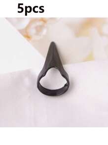 5 stuks/10 stuks/20 stuks vlechtaccessoires retro punk haarselectiegereedschap zinklegering haaraccessoires gothic nagel vinger klauw spike ringen voor het vlechten van haar