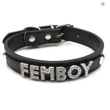 1件性感内衣配饰，水钻字母PU皮革项圈，男女通用朋克角色扮演黑色皮革颈圈，角色扮演配饰，性感内衣配饰，适合万圣节、圣诞节、情人节、约会、派对等场合。 - 彩色 - 查看 30