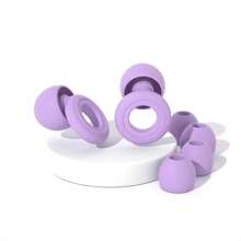 1 Pair Reusable Super Comfortable Noise-Proof Earplugs, Includes 2 Pairs Replacement Ear Tips, Suitable For Sleeping, Deep Focus, Traveling, Noise Sensitivity, Hearing Protection