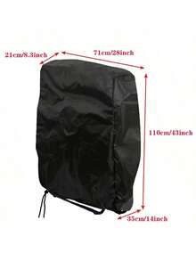 1pc 210D Oxford Fabric Folding Chair Cover - Waterproof Dustproof Storage Bag, Suitable For Patio, Garden And Home Organization