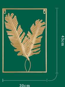 1pc Nordic Metal Leaf Iron Wall Hanging Decor, Plant Ginkgo Palm Maple Leaves Wall Pendant Mural Living Room Bedroom Home Decoration Room Decor Bedroom Decor Wall Decor