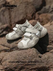 RENBEN 1 Pair Women's Slip-Resistant Water Shoes, Canvas Low-Top Hiking/Wading/Swimming/Surfing Shoes, Lightweight Breathable Beach/Camp/Party Shoes For Summer - Beige - View 6