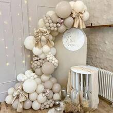 White Beige Cream Balloon Garland - Latex Balloons For Wedding,Anniversary Decoration,Showers,Gender Reveal Party Decor,Engagement, Birthday, Mother's Day, Graduation, Valentine's Day,Background Decorations - Multicolor - View 3