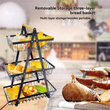 1 Pieza Bandeja de frutas/aperitivos para mesa de centro de la sala de estar, Estantería de almacenamiento de frutas y verduras para mesa de comedor en el hogar, Cesta multiusos de frutas para cocina, Cesta de picnic
