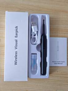 Mejore su rutina de cuidado de oídos con este kit de limpieza de oídos con cámara HD de 1080P: juego de 7 piezas para oídos y otoscopio inalámbrico de 6 luces compatible con iPhone, iPad y Android - Negro - Ver 17