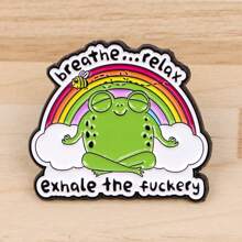 Broche de esmalte divertido, alfileres de solapa, insignias para mochilas, joyería de moda, accesorios para mujeres