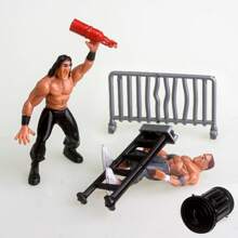 Wrestling Arena Model Playset - Muscular Gladiator Action Figure Toys, Roleplay Playset