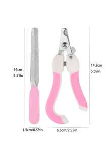 2PCS Stainless Steel Cat/Dog Lover Gift And Dog/Cat Mom Love Pet Nail Clippers, Easy To Use & Clean,Fit For Cat Lover And Cat Mom Love Dog Lover And Dog Mom Love Rabbit Bird - Multicolor - View 9