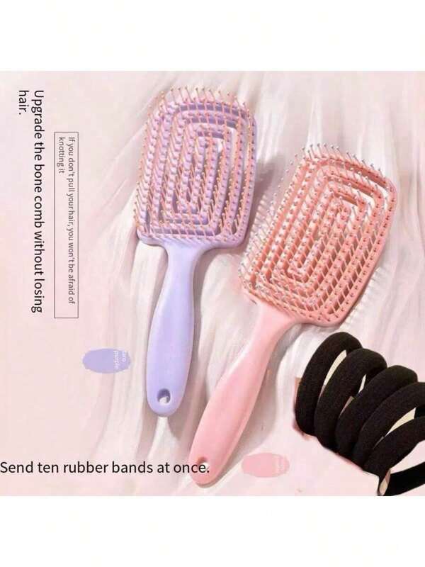 1pc Of Quick Drying Anti-Static Hair Brush, Curly Styling Hair Comb, Suitable For All Hair Types Hair Styling Tool
