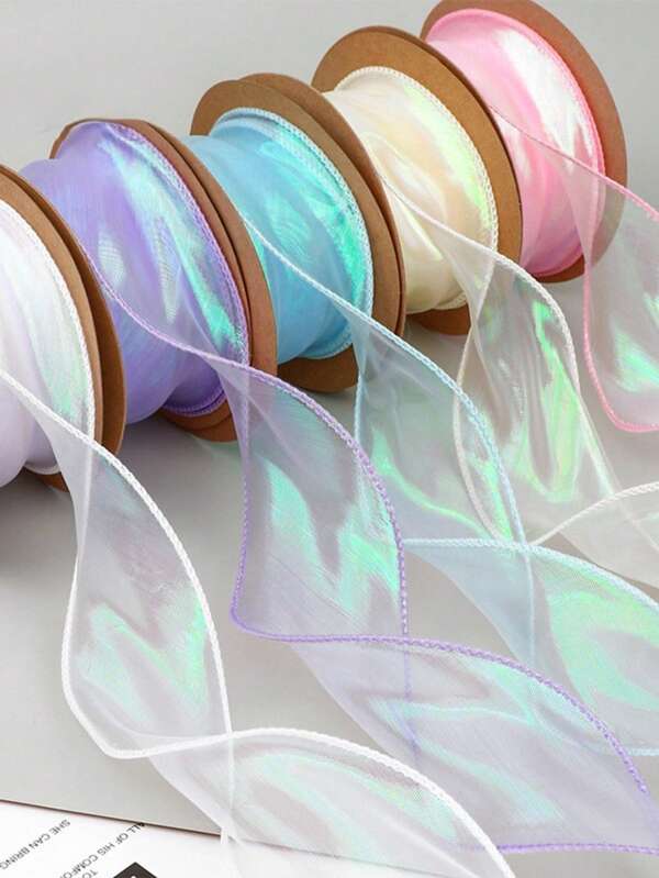 Phantom Fishtail Yarn, 4cm Pearlescent Yarn, Ribbon, Ribbon, Overlock, Flower Packaging, Wavy Yarn, Bouquet, Floral Art