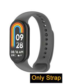 سوار ساعة من السيليكون متوافق مع شاومي Mi Band 3/4/5/6/7/8/9، من خامة جلدية صحية وقابل للتنفس ومقاوم للماء للرياضة، سوار قابل للتعديل، موديل كاجوال وعصري مناسب للاستخدام اليومي والأعياد والحفلات والمنزل والهدايا، إكسسوارات ساعة ذكية