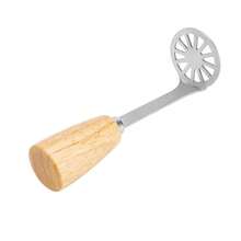 1pc Stainless Steel Sweet Potato Masher With Wooden Handle - Multicolor - View 9
