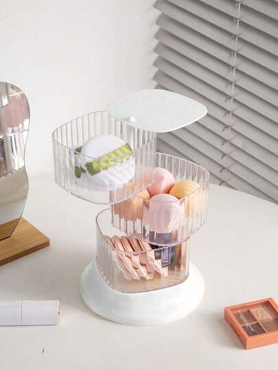 1 件透明防尘化妆品收纳盒、粉扑收纳盒、珠宝收纳盒、戒指收纳架、耳环收纳盒、浴室多功能收纳架包、包、化妆包、梳妆台、旅行、化妆包、收纳、化妆品收纳盒、化妆包、洗漱包、办公桌收纳盒、化妆包、化妆袋、化妆品收纳盒、梳妆台配件、化妆袋、化妆包、珠宝盒、小袋、化妆刷架、刷架、香水收纳盒、小袋