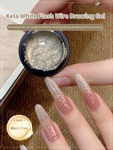 annies 5ml High Density Crystal Glue, 2025 New No-Wash Stretchy Shine String Nail Art Gel - 彩色 - 查看 10