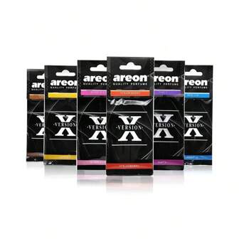 3/60 件我们的高品质 [X 形] 汽车空气清新剂，可用作汽车后视镜的装饰，有八种香味可供选择，全天带来清新香气。